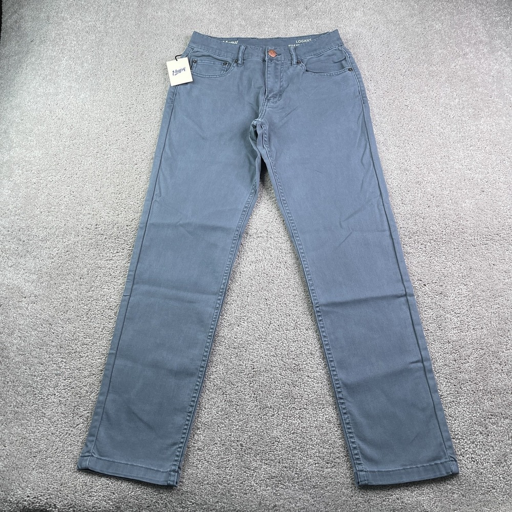 NEW Mugsy Jeans Mens 28x30 Grey Logans Classic‎ Stretch Denim Straight Leg NWT